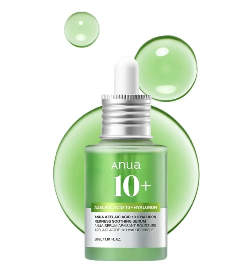 ANUA AZELAIC ACID 10 HYALURON REDNESS SOOTHING SERUM