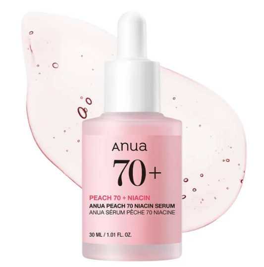 Anua Peach Niacin Serum 70% | Éclat Immédiat | Peau Lisse & Unifiée