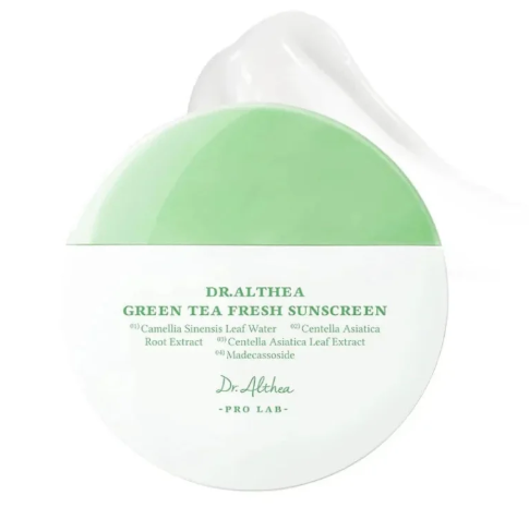 Dr. Althea Green Tea Sunscreen | Écran Solaire Apaisant SPF50+ | Peaux Sensibles