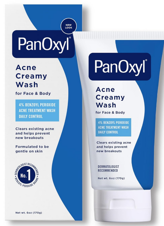 Panoxyl Benzoyl Peroxide Wash 4%  | Nettoyant Traitant Acné | Purifiant & Clarifiant
