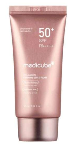Medicube Collagen Sunscreen | Écran Solaire SPF50+ PA++++ Repulpant | Hydratation & Anti-Âge