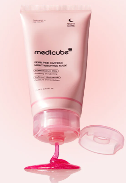 Medicube – PDRN Pink Caffeine Night Wrapping Mask (75 ml)