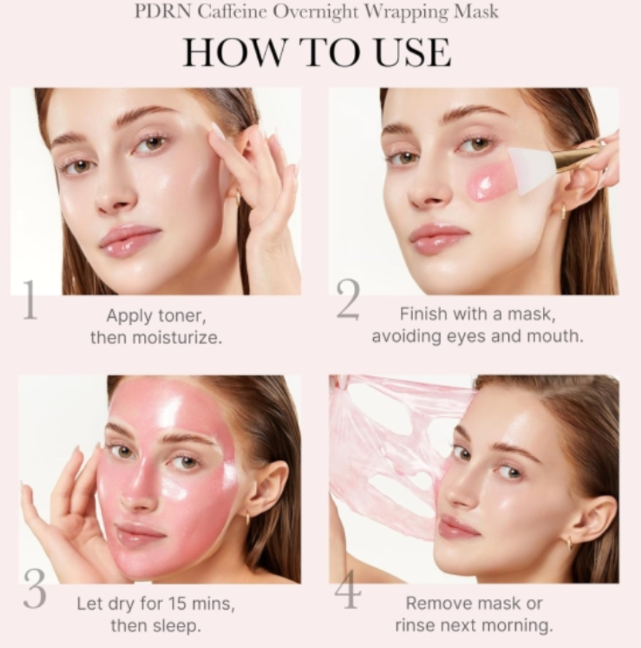 Medicube – PDRN Pink Caffeine Night Wrapping Mask (75 ml)
