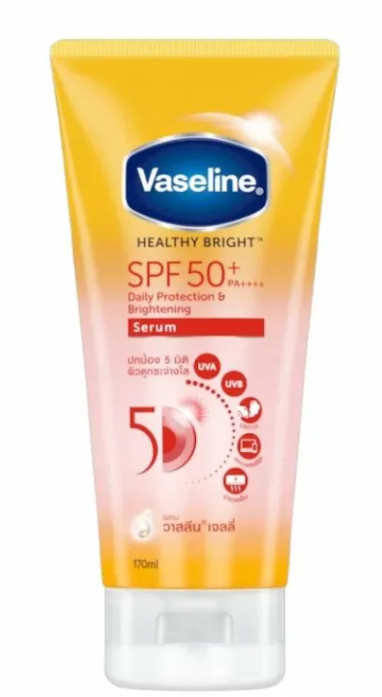 Vaseline Healthy Bright Daily Protection Brightening Serum SPF50+ PA++++ – 300 ml | Serum Eclaircissant & Protection Solaire Quotidienne
