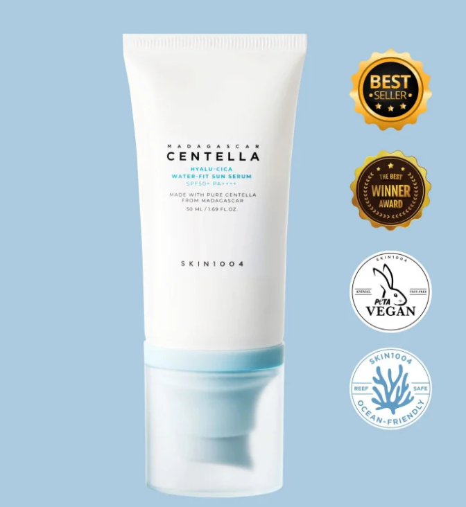 50ML SKIN1004 MADAGASCAR CENTELLA HYALU CICA WATER FIT SUN SERUM SPF 50+