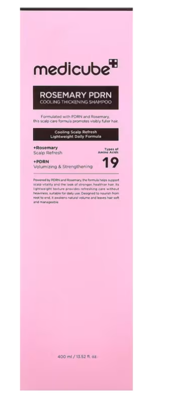 Medicube Rosemary PDRN Cooling Thickening Shampoo – Shampooing Fortifiant & Volumisant au Romarin et PDRN 400 ml