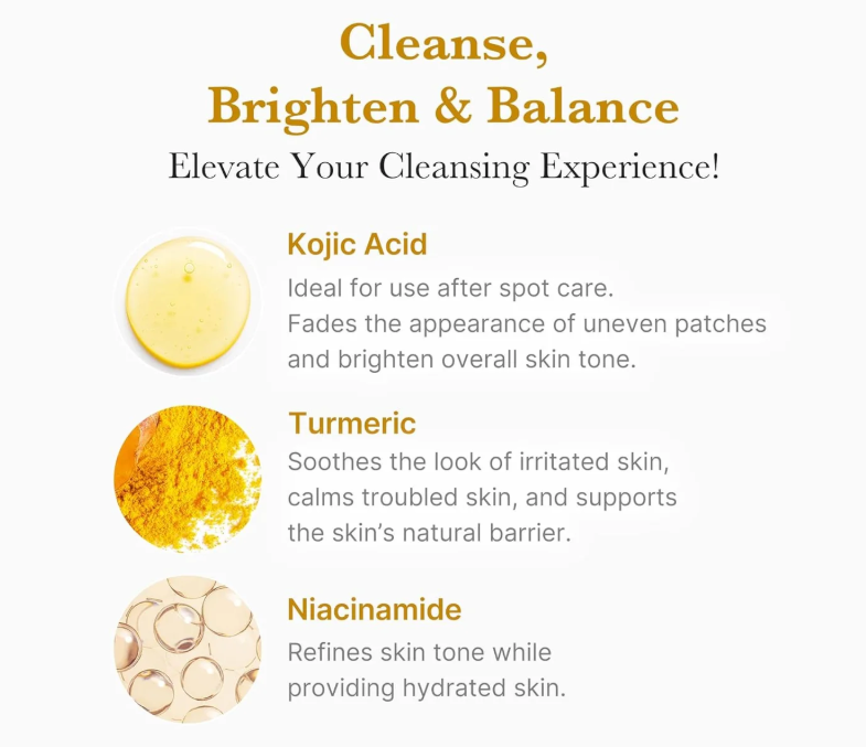 Nettoyant Moussant Kojic Acid & Curcuma – Éclat Anti-Taches Medicube
