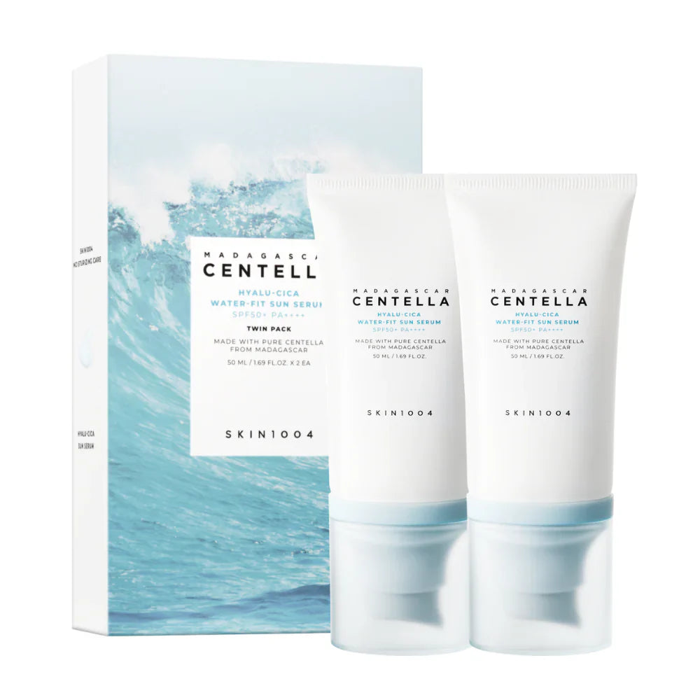 SKIN1004 MADAGASCAR CENTELLA HYALU CICA WATER FIT SUN SERUM SPF 50+ PA 50+ ML DUO x2