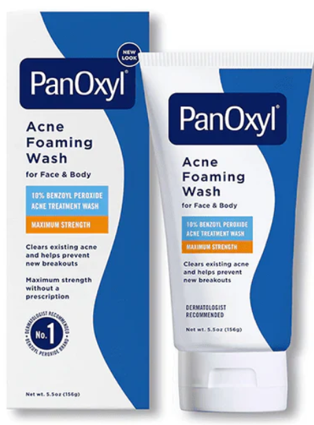 Panoxyl 10% Acne Foaming Wash | Nettoyant Intense Peroxyde de Benzoyle | Acné Modérée à Sévère