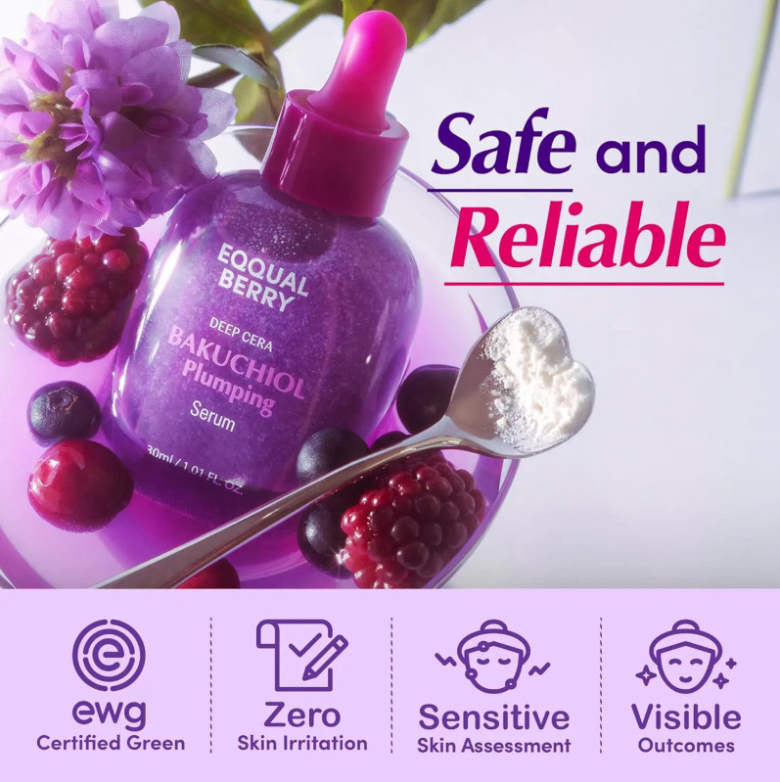 EQQUALBERRY - Bakuchiol Plumping Face Serum - 30ml