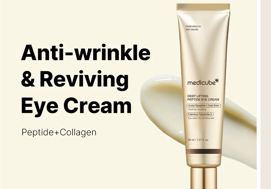Medicube – Deep Lifting Peptide Eye Cream | Crème Contour des Yeux Anti-Rides aux Peptides & Collagène