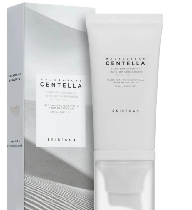 Skin1004 – Centella Tone-Up Sunscreen SPF50+ PA++++ | Écran Solaire Éclaircissant & Correcteur de Teint