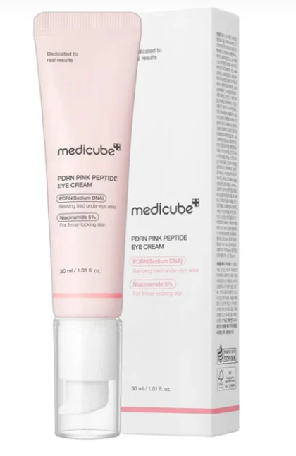 Medicube PDRN Pink Peptide Eye Cream – Crème Contour des Yeux Anti-Âge & Éclat (30ml)