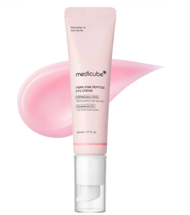Medicube PDRN Pink Peptide Eye Cream – Crème Contour des Yeux Anti-Âge & Éclat (30ml)