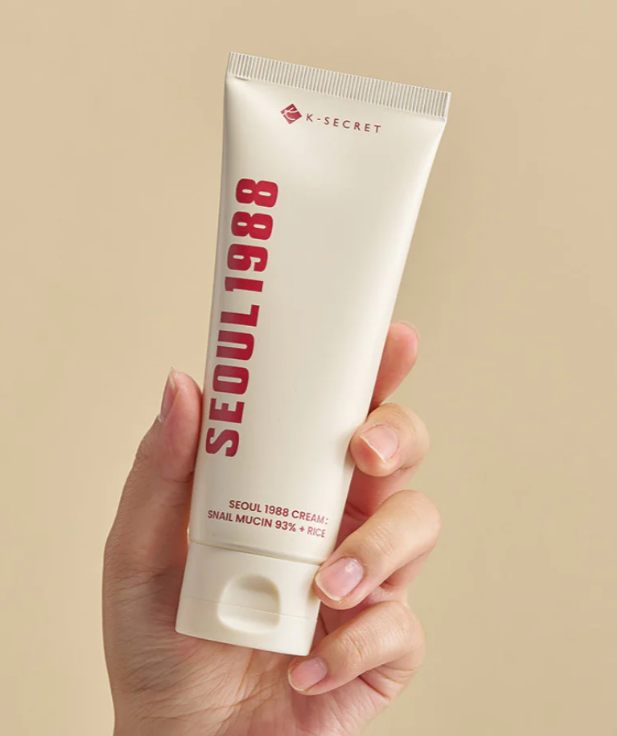 K-SECRET Seoul 1988 Cream – Snail Mucin 93% + Rice (Crème Hydratante & Réparatrice)