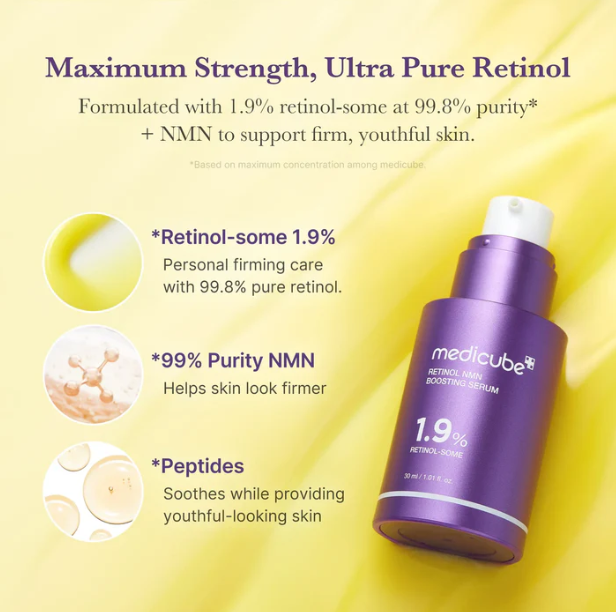 Sérum Rétinol 1.9% Medicube – Anti-âge intensif & peau lissée