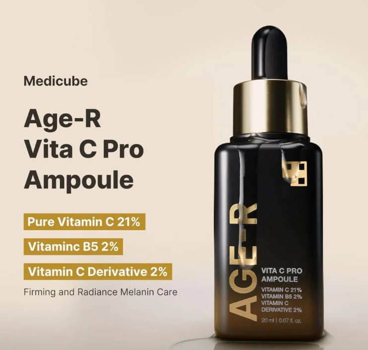 Sérum Vitamine C 21% Medicube Age-R Vita C Pro Ampoule – Éclat intense & anti-taches