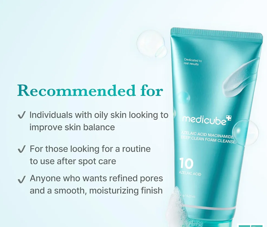Medicube Azelaic Acid Niacinamide Deep Clean Foam Cleanser