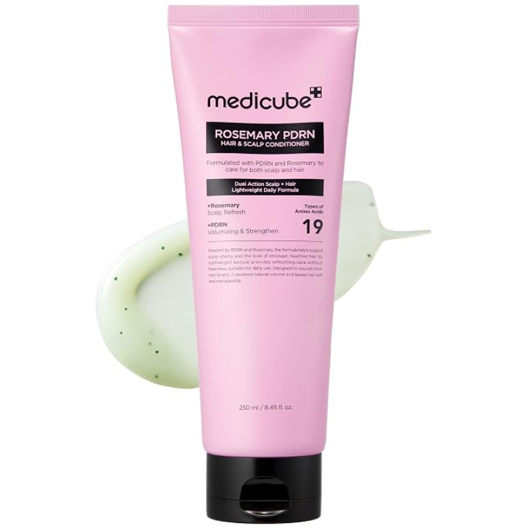 Medicube Rosemary PDRN Hair & Scalp Conditioner – Après-Shampooing Fortifiant & Volumisant 250 ml