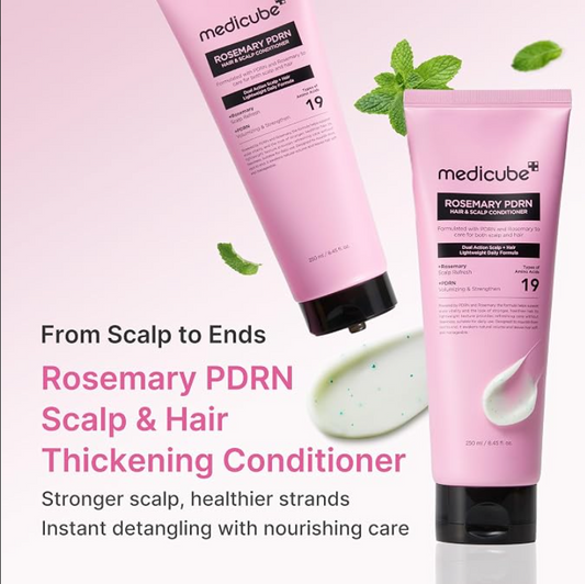 Medicube Rosemary PDRN Hair & Scalp Conditioner – Après-Shampooing Fortifiant & Volumisant 250 ml