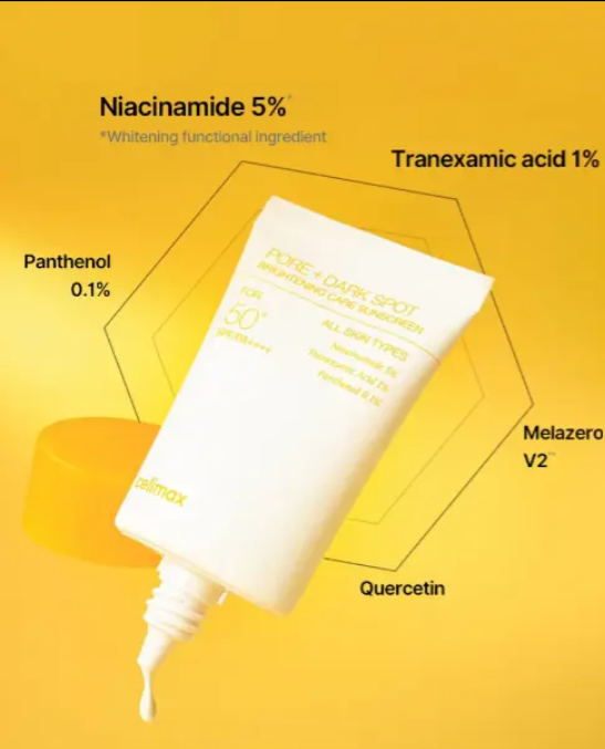 CELIMAX Pore+ Dark Spot Brightening Care Sunscreen SPF50+ PA++++ – 50 ml