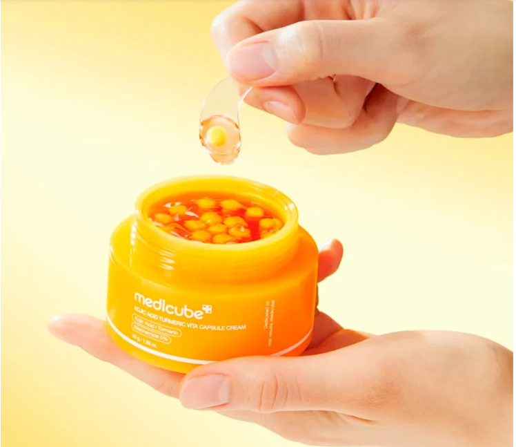 Crème Capsule Kojic Acid & Curcuma – Éclat Anti-Taches Vita C Medicube