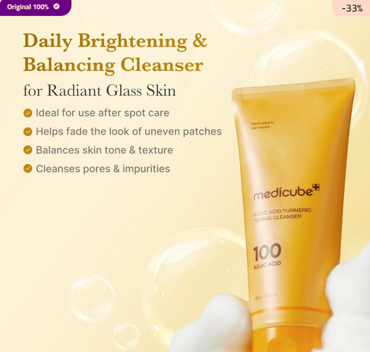 Nettoyant Moussant Kojic Acid & Curcuma – Éclat Anti-Taches Medicube