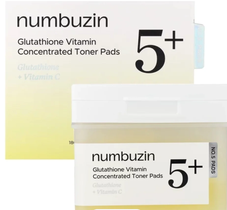 PADS Tonique Glutathione & Vitamine C – Anti-Taches Numbuzin No.5