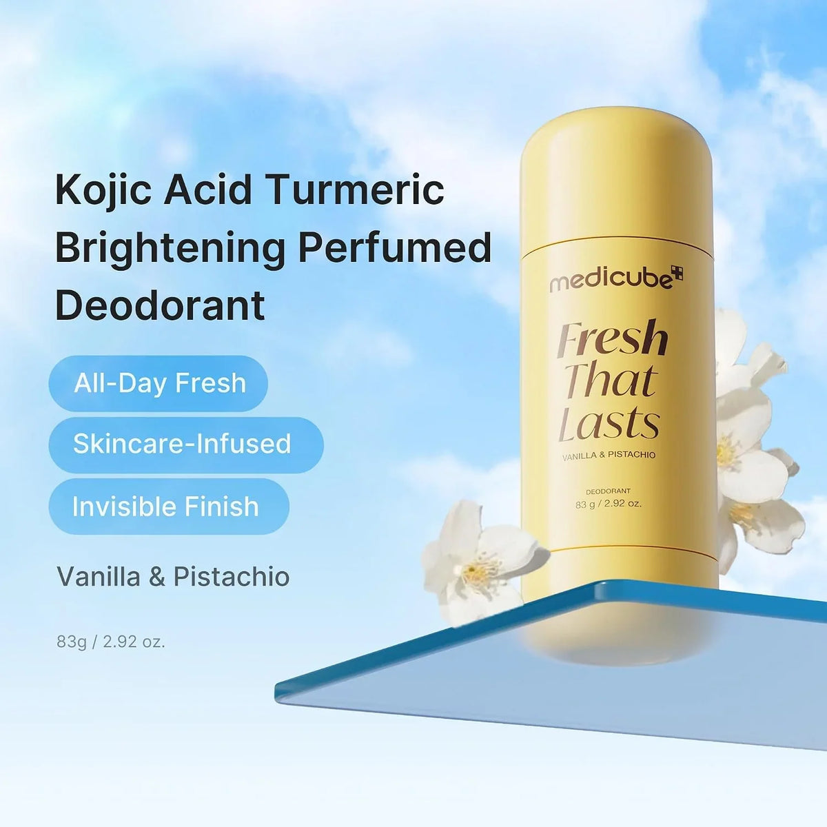Medicube Fresh That Lasts – Déodorant Stick Vanille & Pistache 83 g